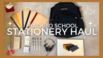 BACK TO SCHOOL HAUL 2022 || muji, jansport, koss porta pros unboxing