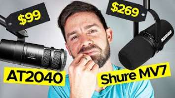 What Is The Best Podcast Mic? Shure MV7 vs Audio-Technica AT2040 | Sound Test, Unboxing, and Review