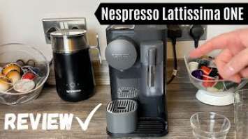 Nespresso Lattissima One Coffee Machine Review | Drinks made with milk frother + heat and taste test