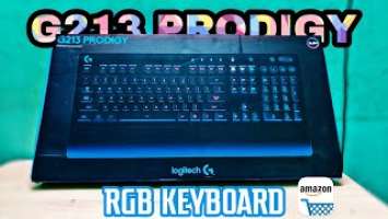 Logitech G213 Prodigy RGB keyboard Unboxing Review