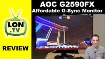 AOC G2590FX Budget Gaming Monitor with G-Sync and Freesync Review