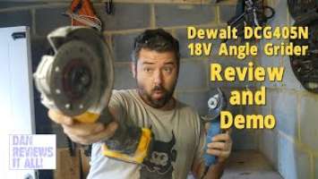 Dewalt DCG405N 18 volt 125mm cordless Angle Grinder Review