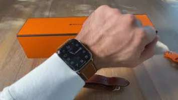 SHOCKING DISCOVERY Hermes Apple Watch series 6 Fauve barenia attelage single tour comparison