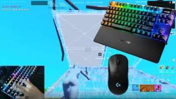 SteelSeries Apex pro TKL ASMR240FPS SMOOTH Free building Chill Fortnite Gameplay