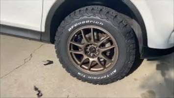 2015 RAV4 BFGoodrich ALL TERRAIN TA KO2 size 245/65/17 first impressions