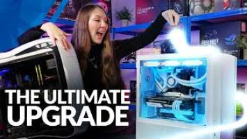 Building an ALL-WHITE PC in the Lian Li Lancool 216 | Briony's Ultimate Upgrade!