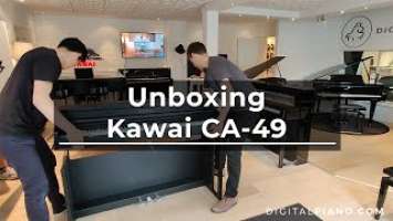 Unboxing and assembly of Kawai CA-49 | Digitalpiano.com