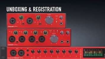 Unboxing and Registration - Clarett⁺