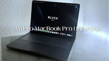 M1 Pro 14 inch Macbook Pro (2022) Unboxing (16 GB + 512 SSD) Space Gray  + setup #macbookpro14