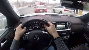 Mercedes-Benz GL550 4Matic(2015)- POV Winter Drive Tristate NY/NJ -Pirelli Scorpion Winter Tire