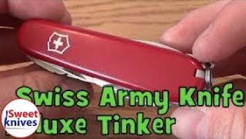 [71] Victorinox Swiss Army Knife Deluxe Tinker Review Officer Suisse