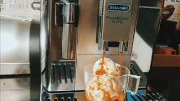 Affogato using delonghi primadonna elite mobile app - lotus ice cream espresso