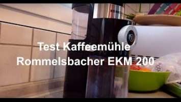 Test Kaffeemühle Rommelsbacher EKM 200