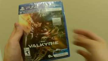 Unboxing Eve Valkyrie Sony Playstation VR PSVR PS CCP Games PS4