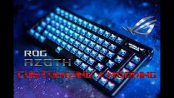 ROG Azoth Switch, Caps and Stabilizer Mods : Azure Dragon V2 | TX Stabilizer V4 | GMK keycaps