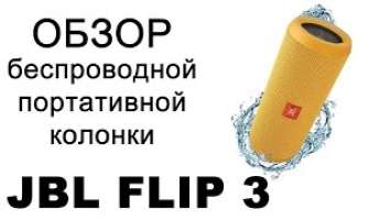 Обзор акустической системы JBL Flip 3. Сравнение колонки JBL Flip 3 c JBL Flip 2.