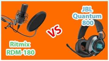 Сравнение микрофонов JBL Quantum 800 vs Ritmix RDM-180