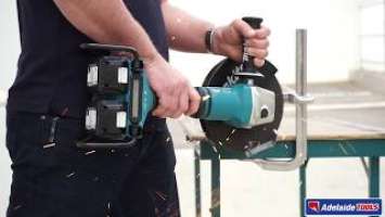 Checking out the cutting capability of the new Makita DGA900