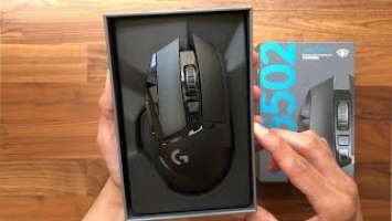 Logitech G502 Lightspeed Wireless Gaming Mouse Unboxing - ASMR