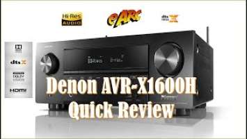 DENON AVR-X1600H Quick introduction review