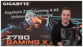 Gigabyte Z790 Gaming X AX Unboxing & overview