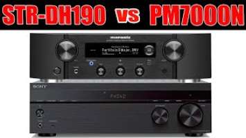 Sony STR DH190  vs Marantz PM7000N Comparison with KEF LS50M [Blind Test]