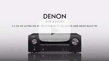 Cutting-edge Home Theatre: Denon AVR-X1600H 7.2ch 4K Ultra HD AV Receiver