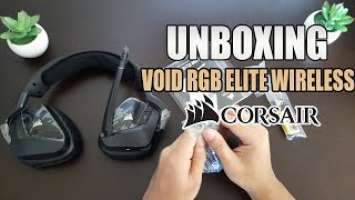 UNBOXING CORSAIR VOID RGB ELITE WIRELESS