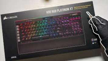 ASMR Corsair K95 RGB Platinum XT Unboxing | Go To Sleep