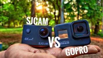 Gopro hero 8 vs sjcam 4000 | Motovlogg Comparison