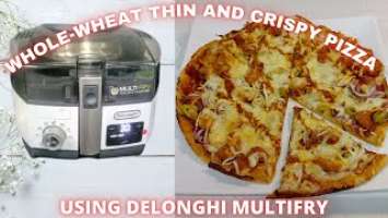 Whole-Wheat Pizza Using Delonghi MultiFry FH1396 | peri peri pizza | #Hobby2Kraft