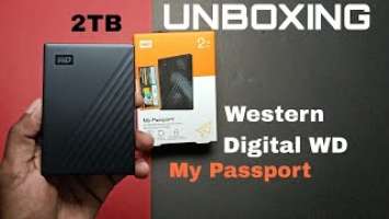 Unboxing Western Digital WD 2TB My Passport Portable Hard Disk Drive | UNBOXING | HDD | Vishalgv