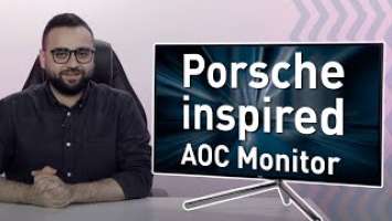 Unboxing the U32U1 Porsche-inspired AOC Monitor