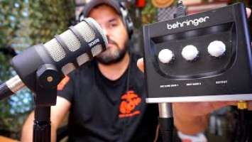 Rode PodMic & Behringer U PHORIA UM2 Audio Test