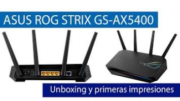 ASUS ROG STRIX GS-AX5400: Unboxing de este router doble banda WiFi 6 con USB 3.0 y Aura RGB