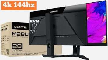 Best 4k 144hz Gaming Monitor for the Price | Gigabyte M28U Gaming Monitor Unboxing