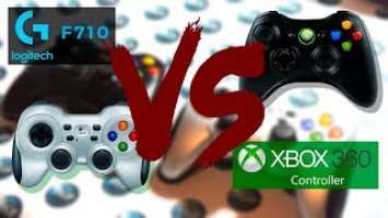 Геймпад Logitech F710 vs Геймпад Microsoft Xbox 360. Обзор и сравнение.