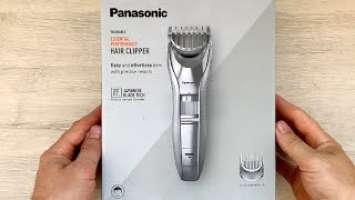 The trimmer is universal. PANASONIC ER-GC71-s. Hair clipper. Unpacking. First job out of the box