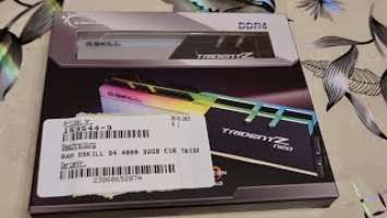 G.SKILL Trident Z Neo RGB 32GB (2x16GB) DDR4 4000MHz unboxing