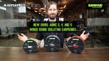 Shure AONIC 3, 4, and 5 Wired Sound Isolating™ Earphones