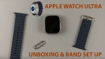 Apple Watch Ultra: Unboxing and Attaching Midnight Ocean Band