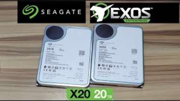 Seagate Exos X20 20TB Sata HDD External Hard Drive Set