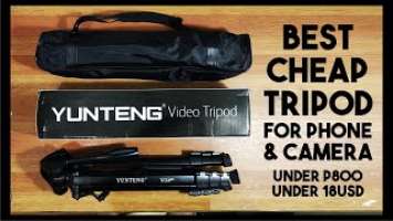 YUNTENG Tripod VCT-668 PINOY Unboxing & Review ( Best & Cheap )