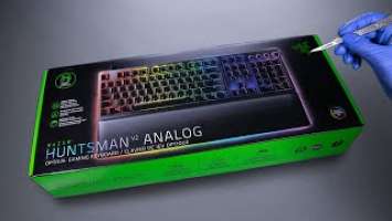 Razer Huntsman V2 Analog Keyboard Unboxing - ASMR