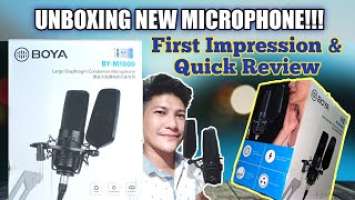 BOYA BY M1000 | Large Diaphragm Condenser Mic | Unboxing and Quick Review | 2nd Unboxing Series!