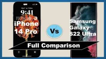 iPhone 14 Pro vs Samsung Galaxy S22 ultra Full Comparison | Best Camera Phones | Zoom Better ?