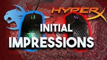 First Impressions Of BOTH The Hyperx Pulsefire Haste AND The Roccat Burst Pro