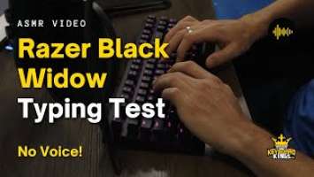 Razer Blackwidow V3 TKL with Green Razer Switches | Typing Test NO Audio