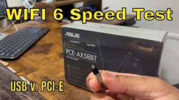 HOW TO INCREASE YOUR WIFI SPEED W/ WIFI  6 PCI-E Adapter by ASUS AX3000 Dual Band PCE-AX58BT