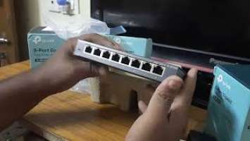 TP-Link 8-Port Easy Smart Switch | TL-SG108E | Unboxing and breaf Information in Telugu